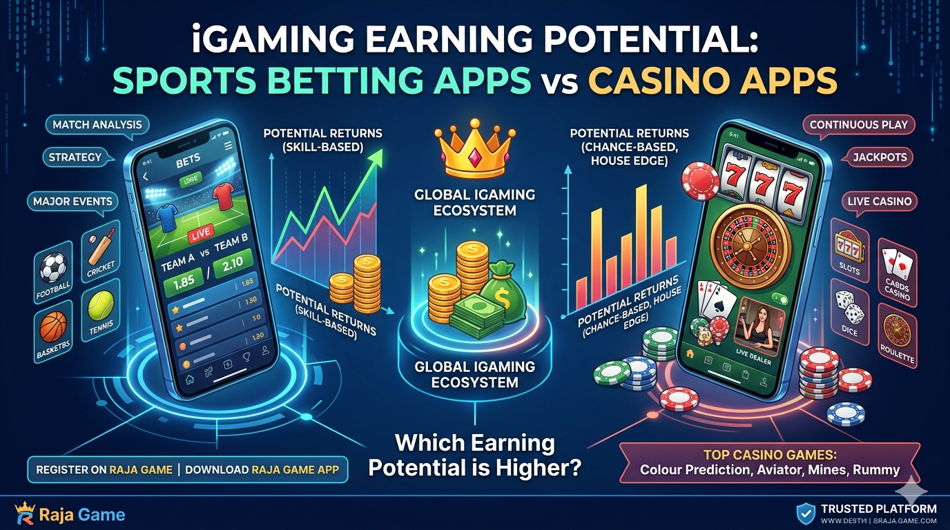 Sports Betting Apps vs. Casino Apps: Which Earning Potential is Higher?