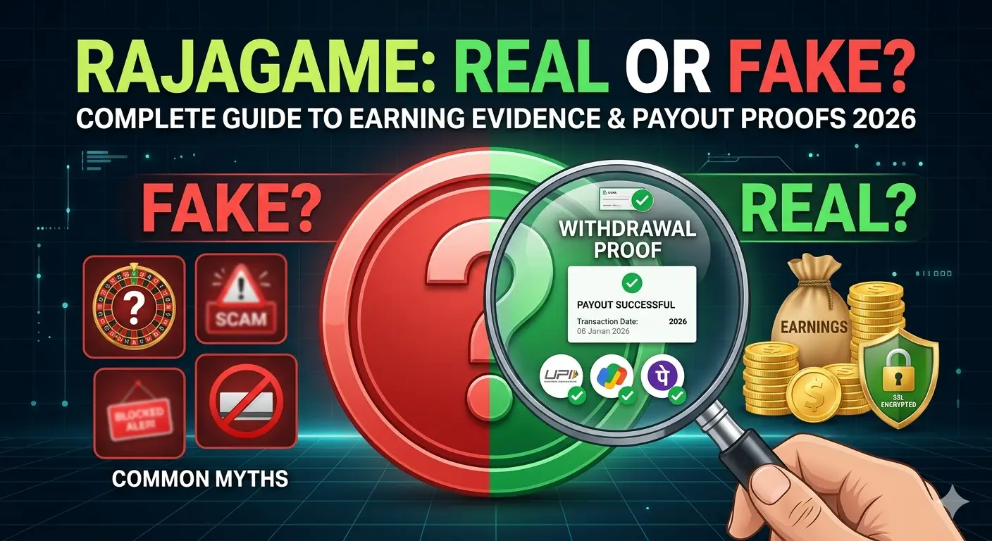 Is Rajagame Fake or Real? Complete Withdrawal Proof & Earning Evidence 2026