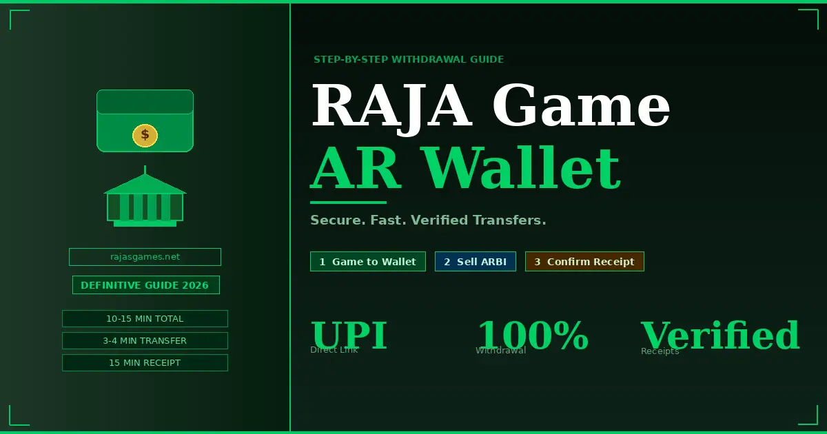 The Definitive Guide to RAJA Game AR Wallet Withdrawal