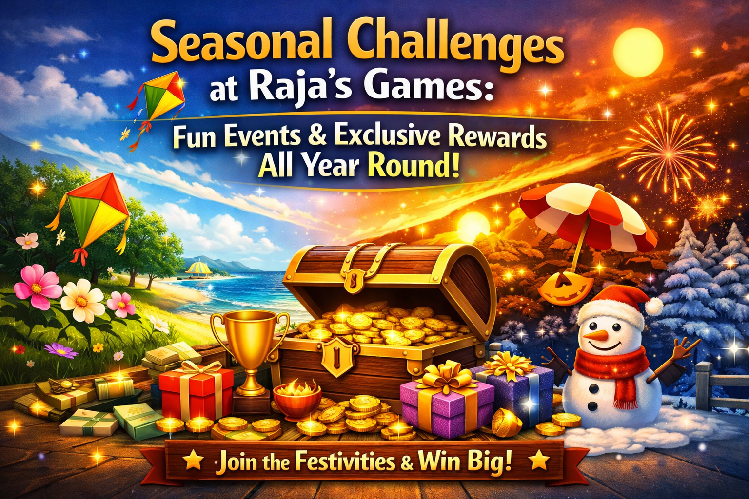 Seasonal Challenges at Raja Games: Fun Events & Exclusive Rewards All Year Round